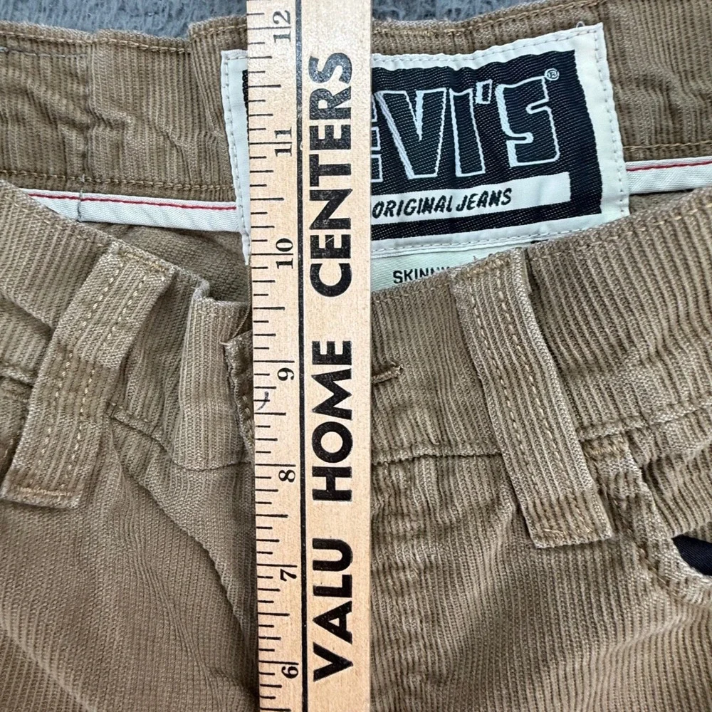 Levi's 511 Skinny Mens 32x30 Tan Khaki Corduroy‎ Stretch Pants 5 Pocket